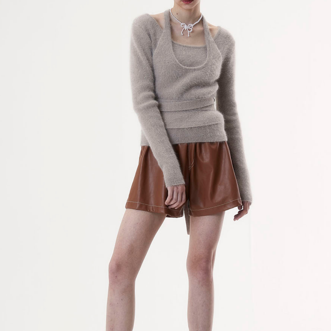 ANGOTA LAYERED BALLERINA SWEATER