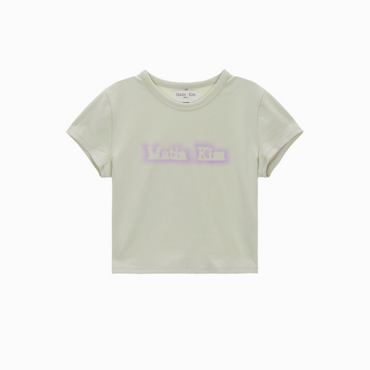 MATIN SHADE LOGO CROP TOP IN LIGHT GREEN