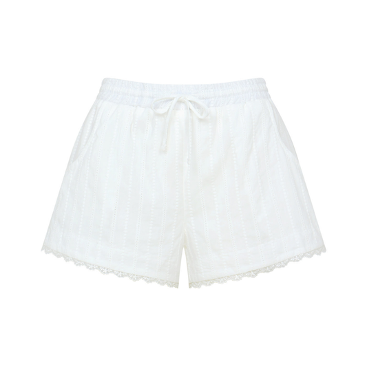 Cozy Lace Banding Shorts