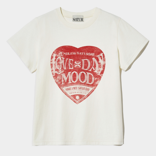 (W) Saturday Retro Mood Graphic T-Shirts