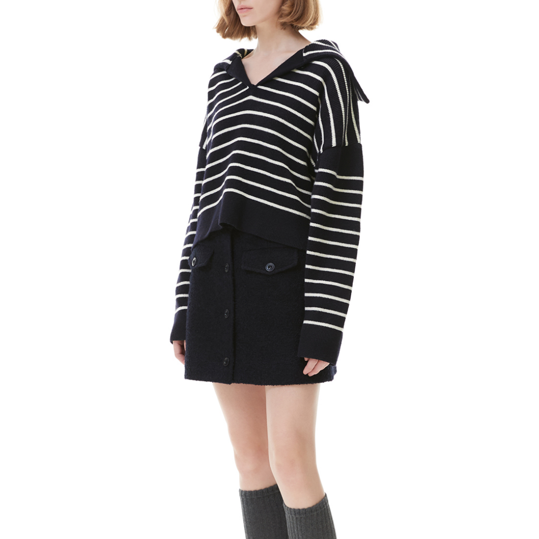 STRIPE SLIT KNIT