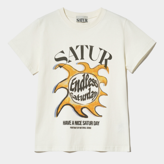 (W) Sun Retro Graphic T-Shirts