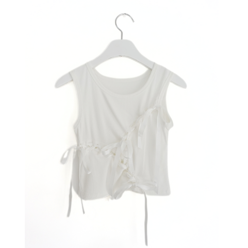 Ribbon Eyelet Sleeveless