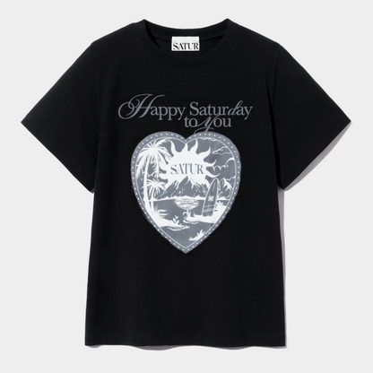 (W) Sunrise in Heart Graphic T-Shirt