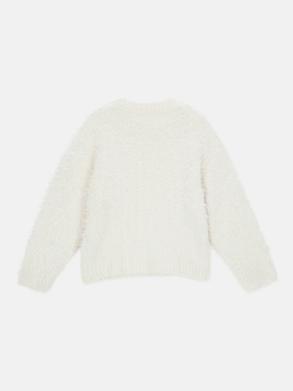 FLUFFY ALPACA KNIT SWEATER