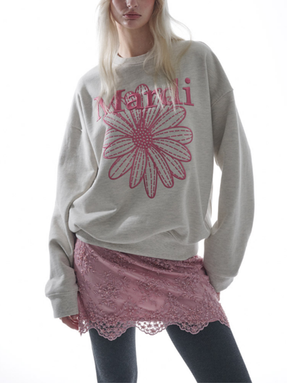 SWEATSHIRT FLOWERMARDI NEEDLEWORK