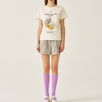 (W) Oyster Graphic T-Shirt