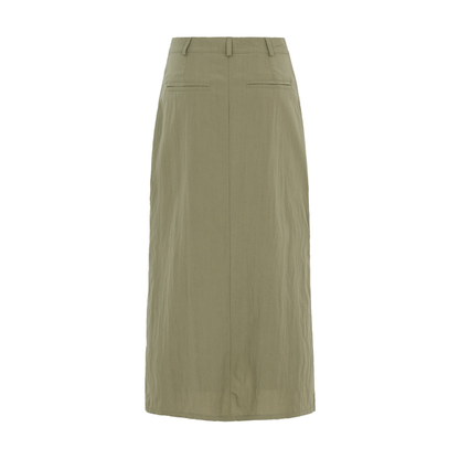 Raw Tie Nylon Skirt