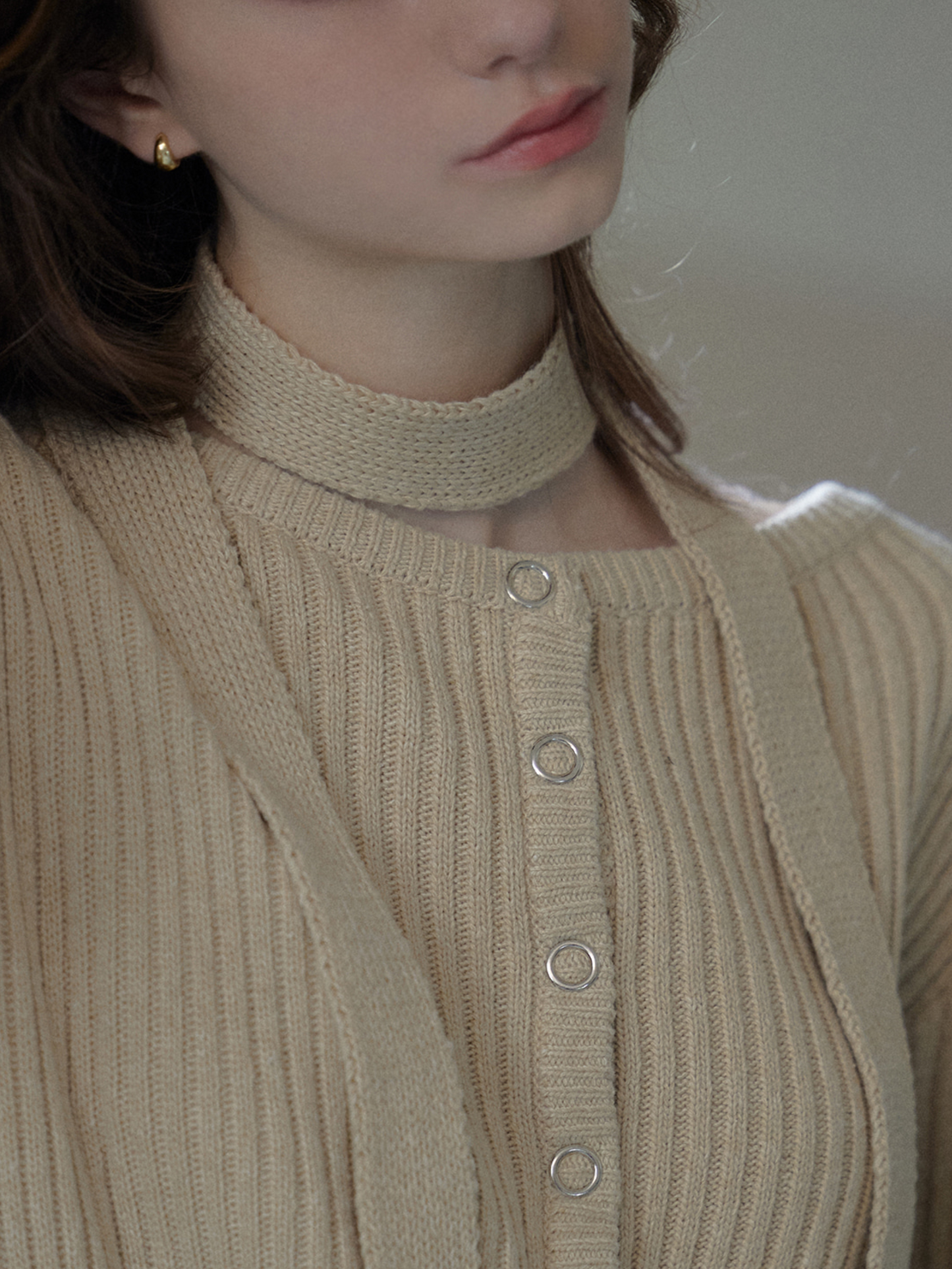 Sonnet Boat-neck Wool Cardigan