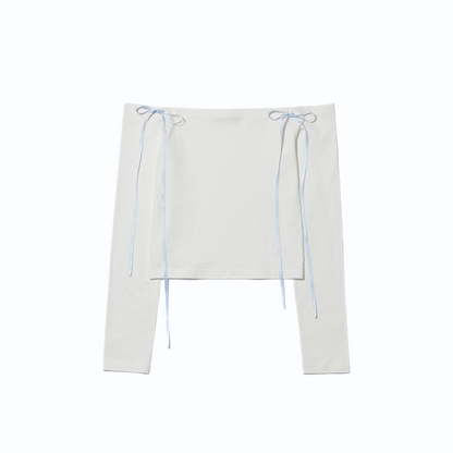 RIBBON OFF-SHOULDER TOP